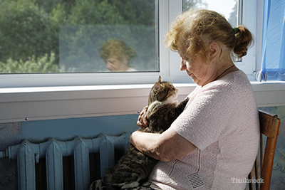 Not Even a Fire Could Stop this Determined Cat Guardian Woman with her cat
