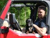 Dachshund in a Jeep